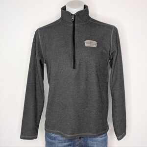 Artisans Grey Grand Marais Michigan 1/2 Zip Pullover Knit Lightweight Sweater M